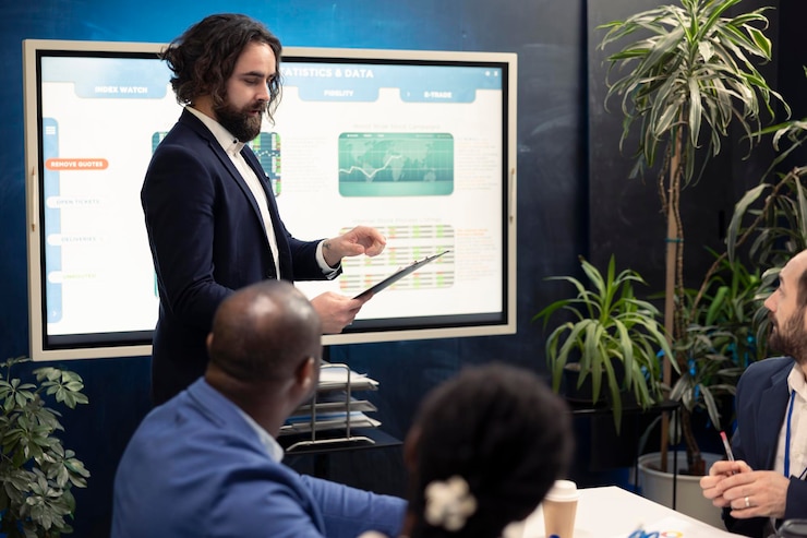 Entretien de recrutement dans un bureau
